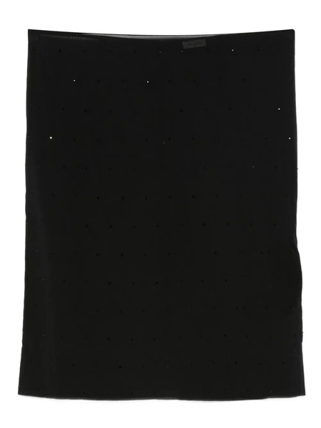  St. Agni Glass Beaded Midi Skirt - Black 
