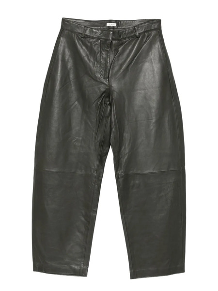  St. Agni Leather Trousers - Green 