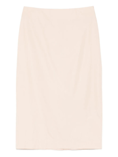  St. Agni Rear-slit Midi Skirt - Pink 