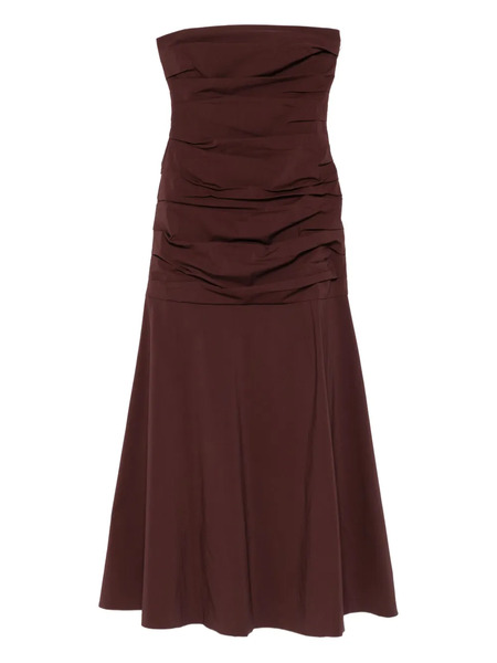  St. Agni Strapless Maxi Dress - Brown 