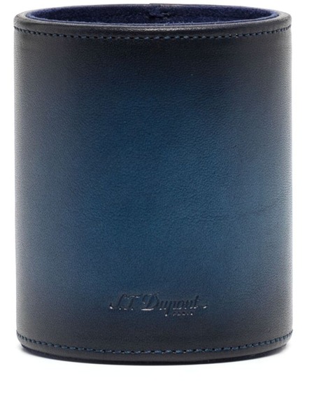  S.t. Dupont Atelier Leather Pen Pot - Blue 