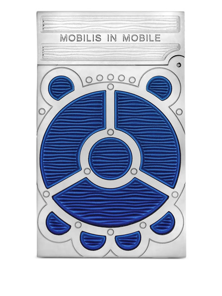  S.t. Dupont Embossed Lighter - Blue 