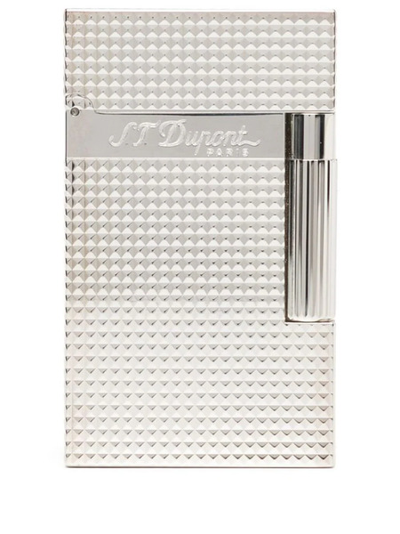  S.t. Dupont Engraved-logo Detail Lighter - Silver 
