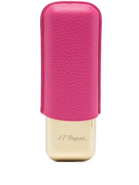  S.t. Dupont Logo-engraved Cigar Case - Pink 