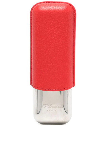  S.t. Dupont Logo-engraved Cigarette Case - Red 