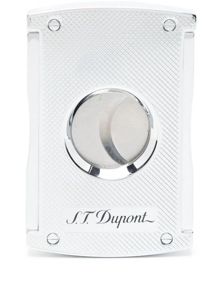  S.t. Dupont Maxijet Engraved Cigar Cutter - Silver 