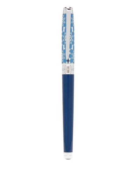  S.t. Dupont Patterned Rollerball Pen - Blue 