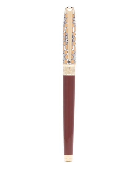  S.t. Dupont Patterned Rollerball Pen - Yellow 