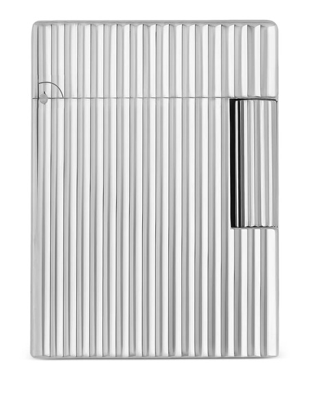  S.t. Dupont Ribbed Lighter - Silver 