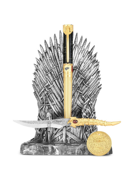  S.t. Dupont X Game Of Thrones Prestige Fountain Writing Kit - Gold 