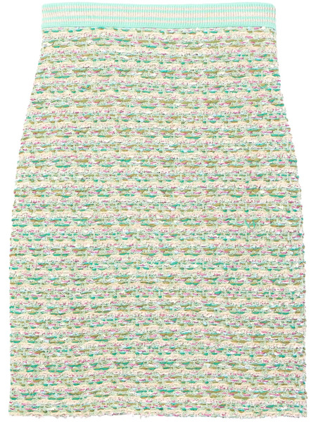  St. John Bouclé Mini Skirt - Green 