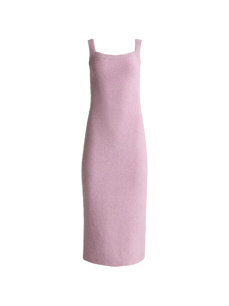  St. John Juliette Metallic-mouliné-knit Dress - Neutrals 