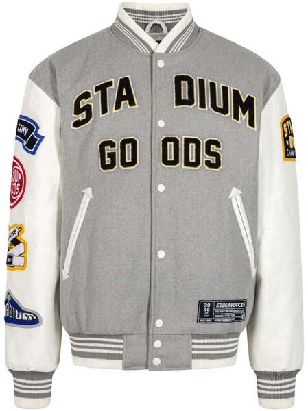 Stadium Goods® champions League Wool Varsity Jacket - Grey 