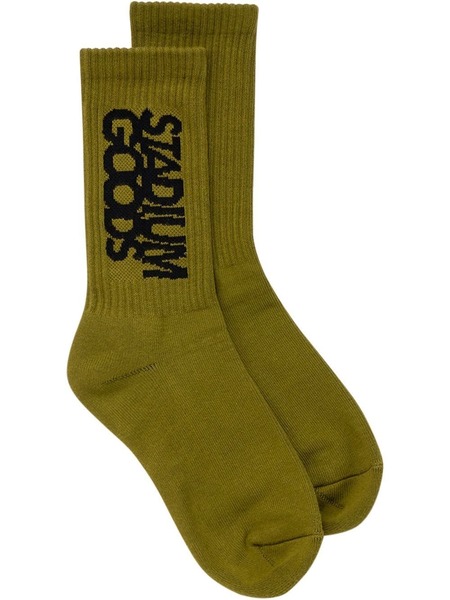  Stadium Goods® Logo army Green Crew Socks 