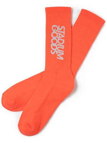  Stadium Goods® Logo infrared Crew Socks - Orange 