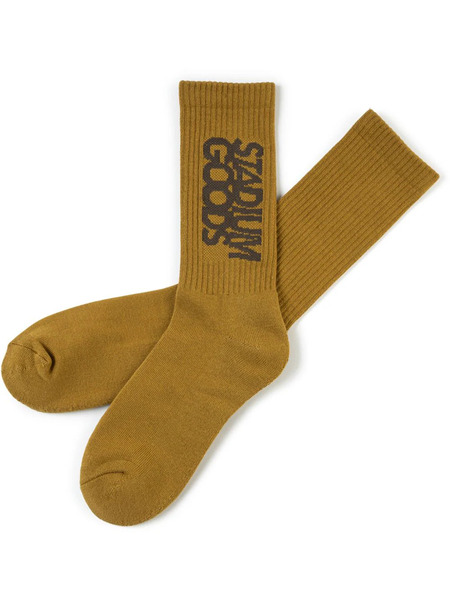  Stadium Goods® Logo mocha Crew Socks - Brown 