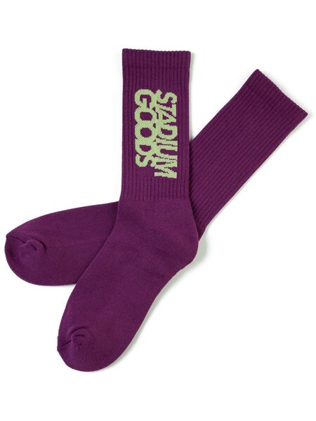  Stadium Goods® Logo plum Crew Socks - Purple 