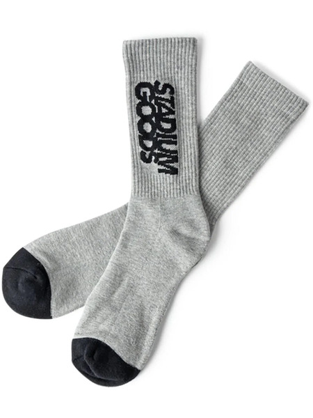  Stadium Goods® Logo varsity Grey Crew Socks 