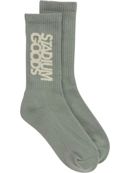  Stadium Goods® Ribbed Logo dry Moss Socks - Green 