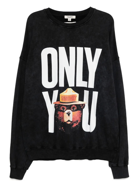  Stain Shade Graphic-print Sweatshirt - Black 