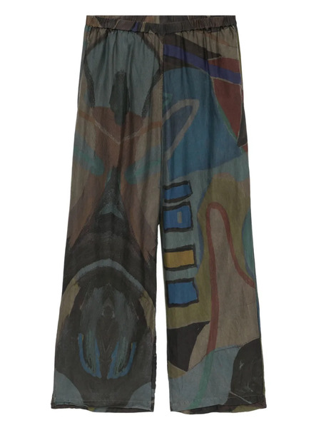  Stain Shade Graphic-print Trousers - Grey 
