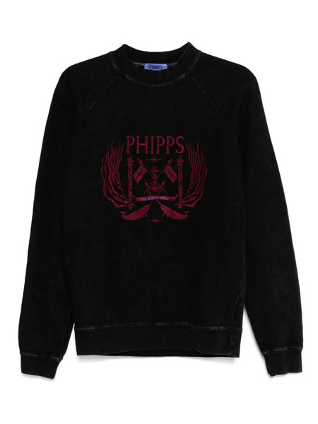  Stain Shade Logo-embroidered Sweatshirt - Black 