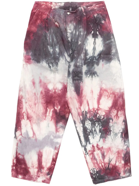  Stain Shade Tie-dye-print Trousers - Pink 