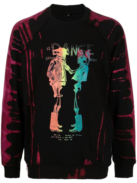  Stain Shade X Hiroshi Fujiwara Skeleton-print Sweatshirt - Black 