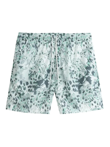  Stampd Ocean Leopard Shorts - Grey 