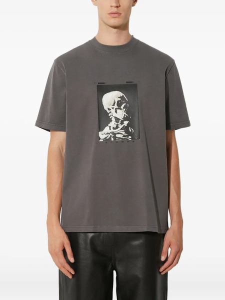  Stampd Skull-print Cotton T-shirt - Grey 