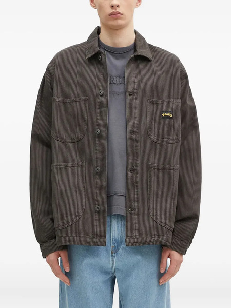  Stan Ray Striped Overshirt - Brown 