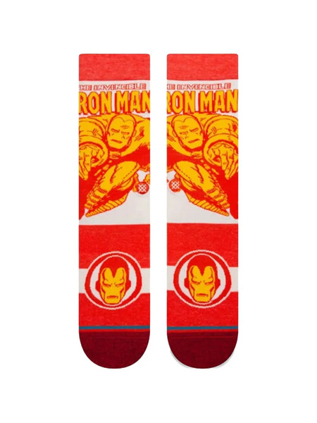  Stance Iron Man Marquee Socks - Red 