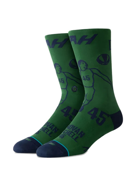  Stance X Nba Donovan Stencil Socks - Green 