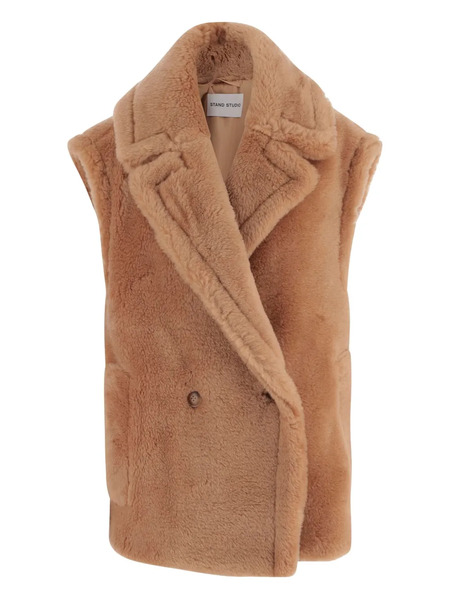  Stand Studio Double-breasted Vest - Brown 