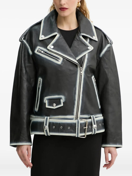  Stand Studio Irene Belted Jacket - Black 