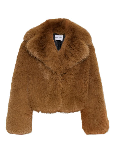  Stand Studio Samara Collared Jacket - Brown 