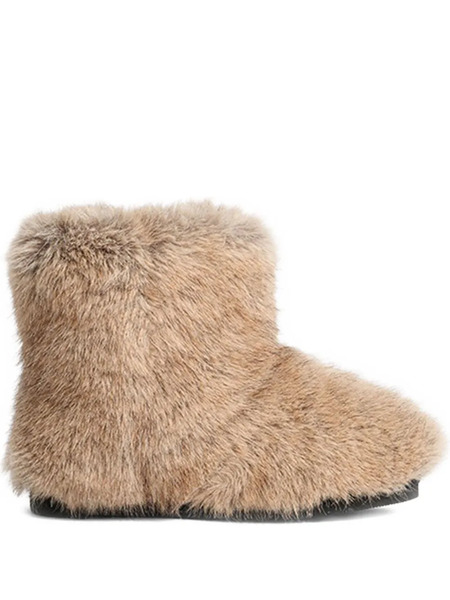  Stand Studio Zoe Faux-fur Ankle Boots - Neutrals 