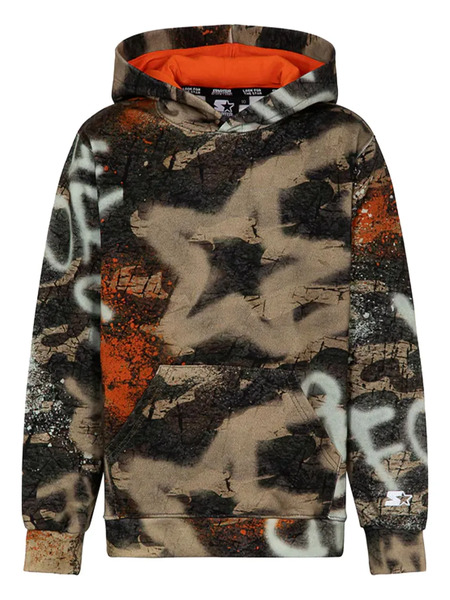 Starter Kids Camouflage Graffiti-print Hoodie - Brown 