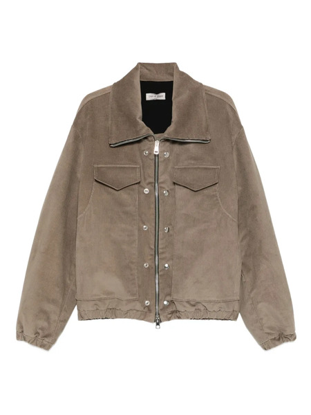 State Of Order Corduroy Zip Jacket - Brown 