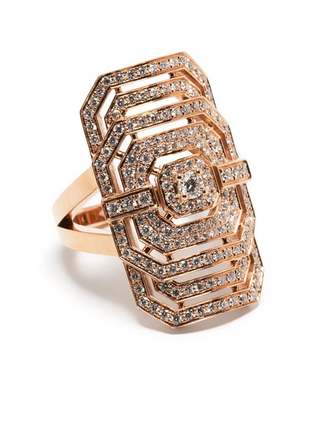  Statement Paris 18kt Rose Gold My Way Diamond Cocktail Ring 