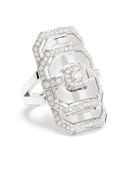  Statement Paris My Way Diamond Ring - Silver 