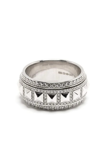  Statement Paris Rockaway Spinner Diamond Ring - Silver 