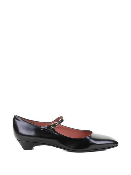  Status Buckled Leather Pumps - Black 