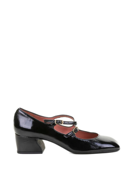  Status Buckled Leather Pumps - Black 