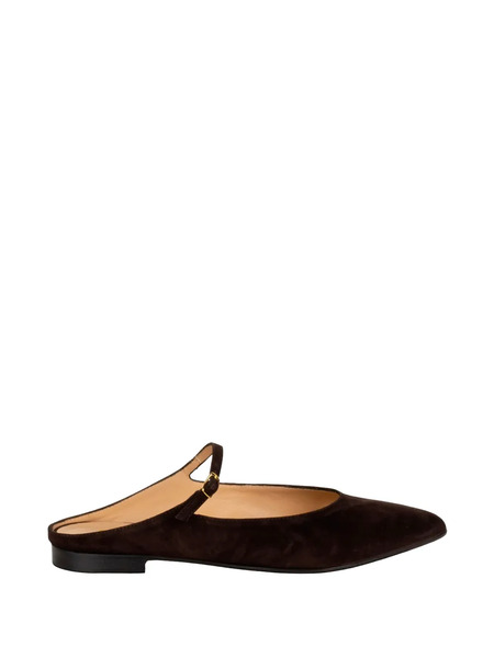  Status Pointed-toe Mules - Brown 