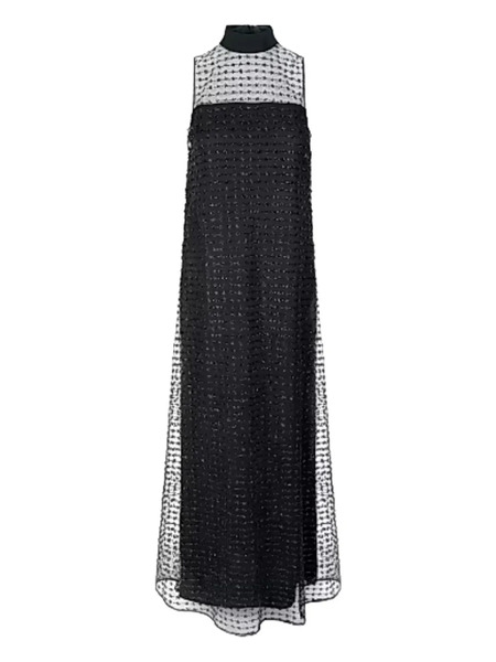  Staud Albee Turtleneck Maxi Dress - Black 