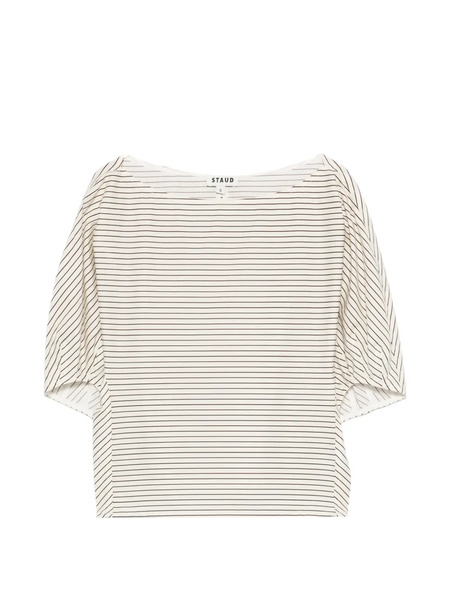  Staud Didi Striped Top - Neutrals 