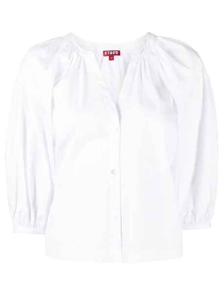  Staud Dill Button-up Shirt - White 