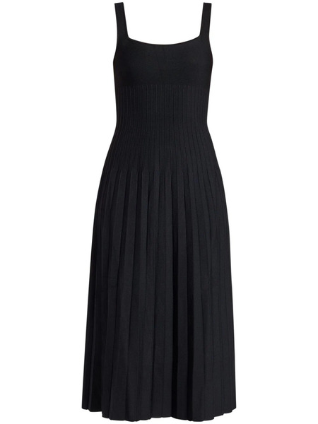  Staud Ellison Knitted Midi Dress - Black 