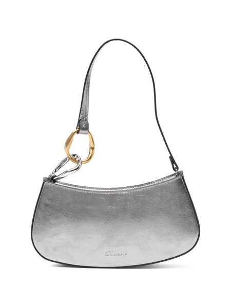  Staud Ollie Metallic Tote Bag - Silver 